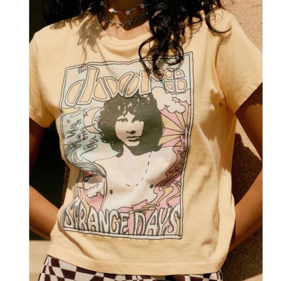 Daydreamer Yellow The Doors Graphic Short Sleeve Tee S - Picture 10 of 10